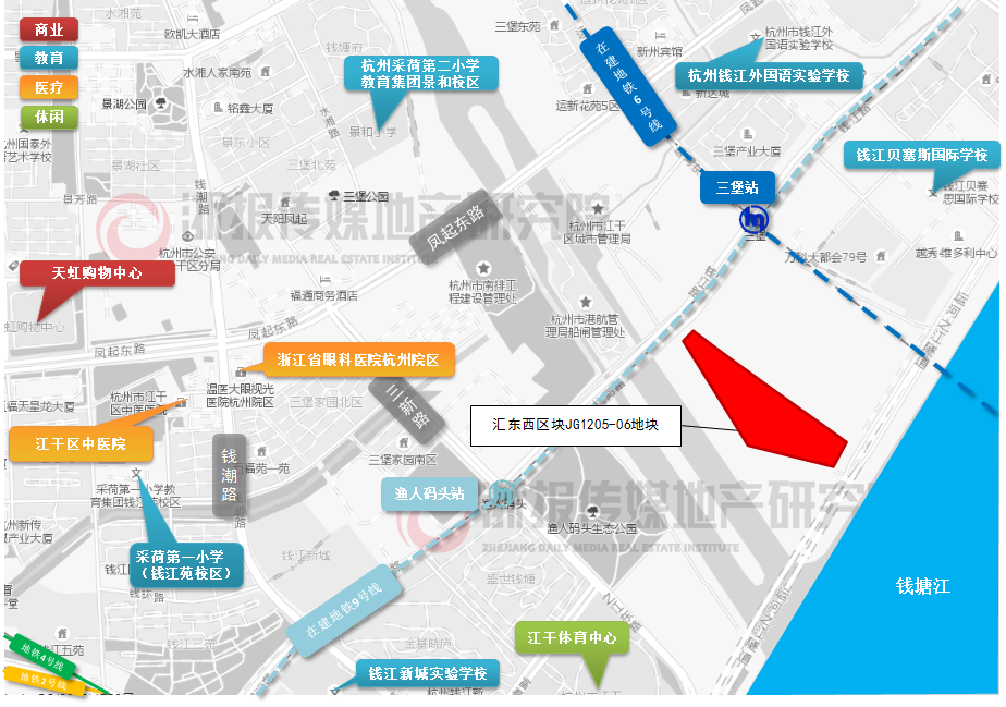 地块四至 东至景芳三堡单元 jg1205-10,11,12地块,沿江大道,南至规划