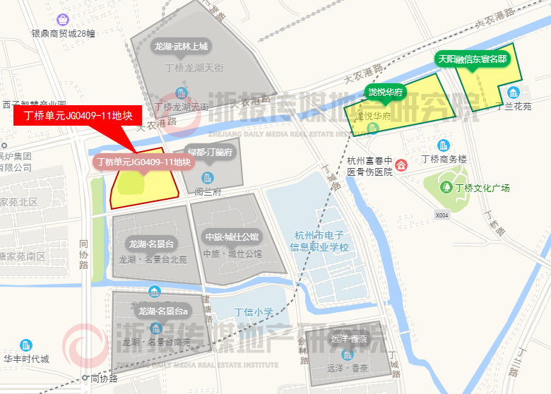 丁桥单元jg0409-11地块地块指标表