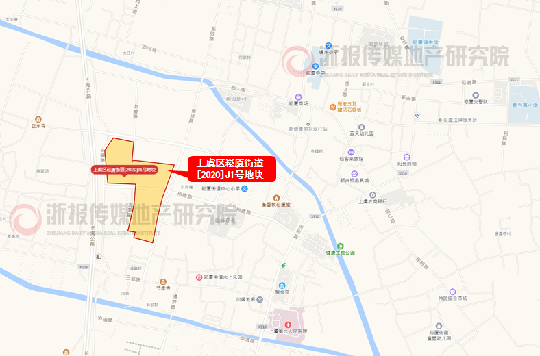 上虞区崧厦街道2020j1号地块地块指标表